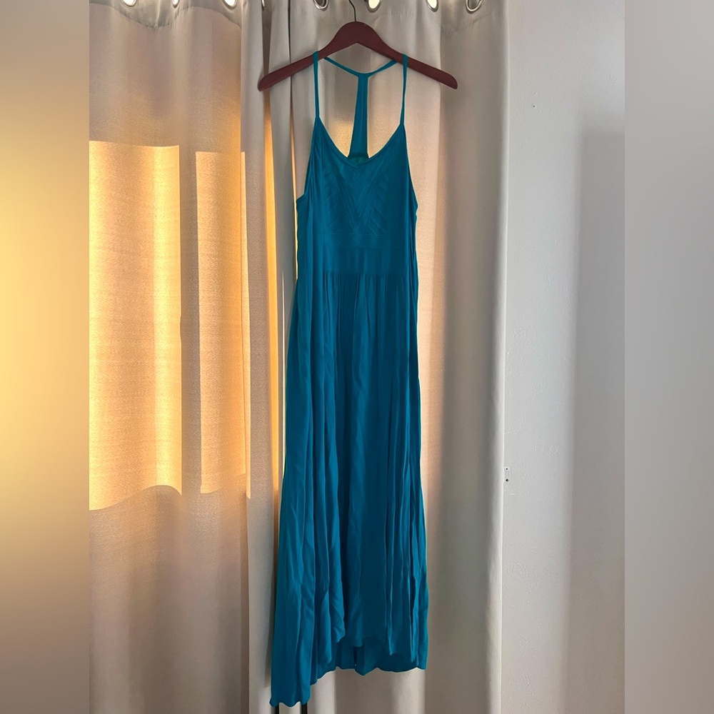 Teal Forever 21 maxi dress